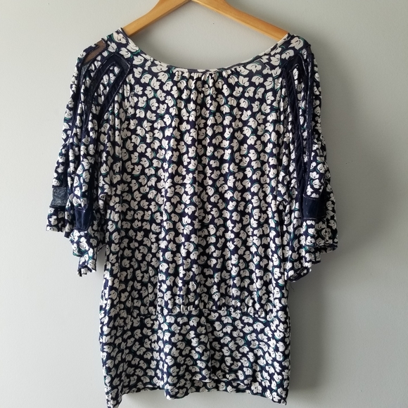 Anthropologie Postmark Floral Print Dolman Sleeve - Picture 8 of 9